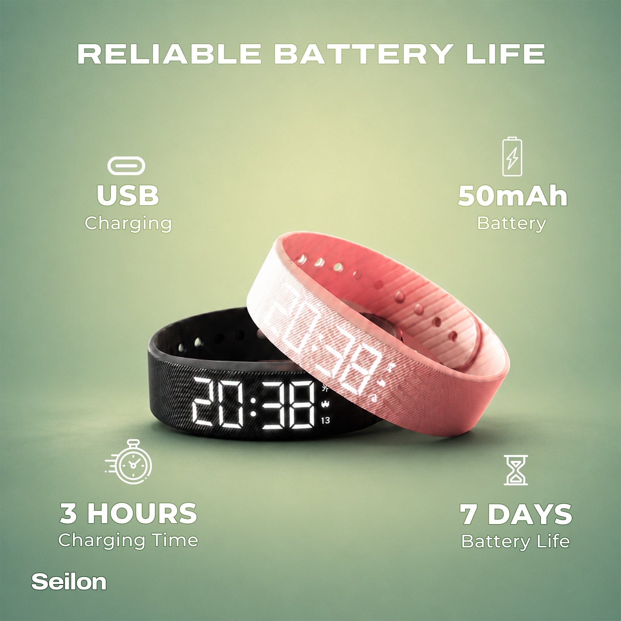 Vibrating Alarm Wristband